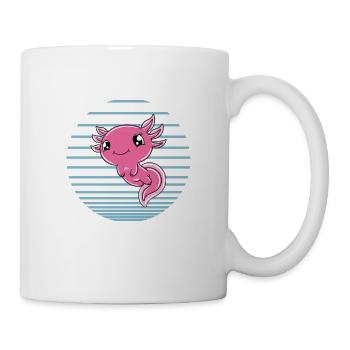 Axolotl drôle Axolotl mignon - Mug blanc - blanc - Droite