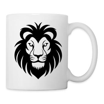 Felin Dschungel Löwenkopf - Tasse - Weiß - Rechts