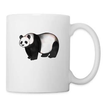 Drawing of a panda bear - Mug - white - Right