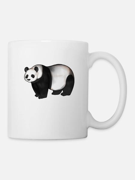 Zeichnung eines Pandabär - Tasse - Weiß