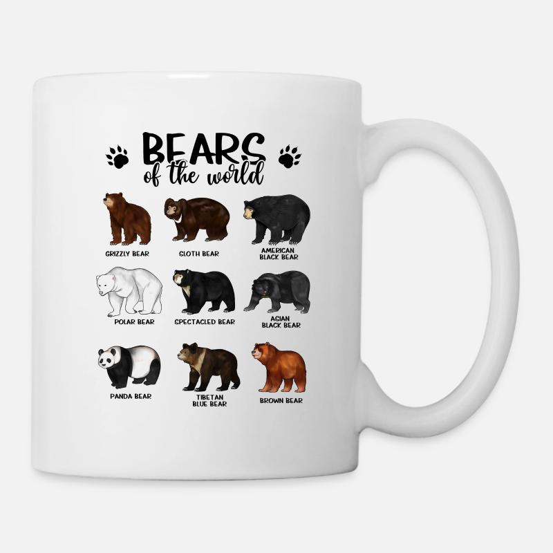 Ours du monde - Ours - Mug blanc - blanc