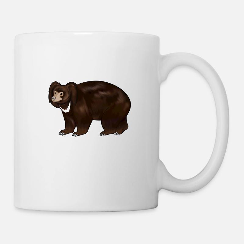 Zeichnung eines Lippenbär - Tasse - Weiß