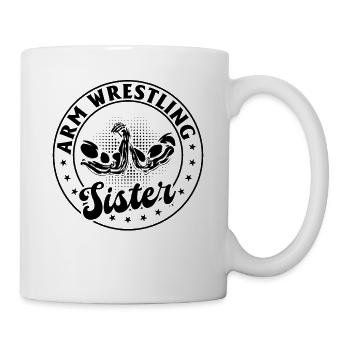 Bras de fer Sister Bras de fer Sister Bras de fer - Mug blanc - blanc - Droite