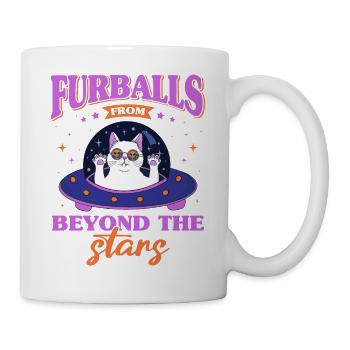 Chat Alien, OVNI, UAP, Espace, Objet volant de l’espace - Mug blanc - blanc - Droite