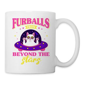 Chat Alien, OVNI, UAP, Espace, Objet volant de l’espace - Mug blanc - blanc - Droite