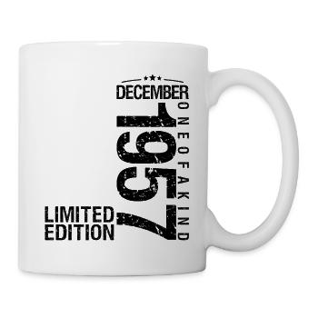 Birthday December 1957 December born in December - Mug - white - Right