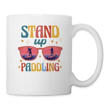 SUP paddleboarding Stand Up Paddle Stehpaddler - Tasse - Weiß - Rechts