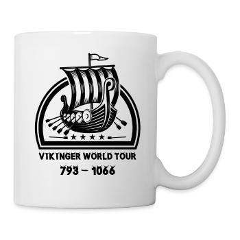 Vikinger World Tour von 793 bis 1066 ein Vikinger - Tasse - Weiß - Rechts