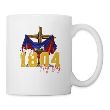 Haiti Haitian Flagge Frau Prinzessin I Geschenk - Tasse - Weiß - Rechts