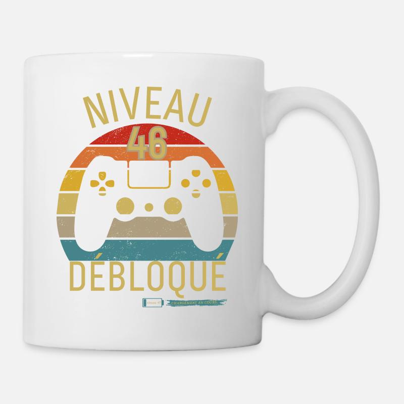 Niveau 46 Débloqué - Mug blanc - blanc