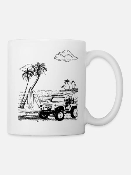Geländewagen - Tasse - Weiß
