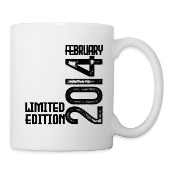 February 2014 Birthday Gift. February 2014. - Mug - white - Right
