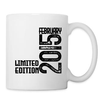 Cadeau Anniversaire Février 2015. February 2015. - Mug blanc - blanc - Droite