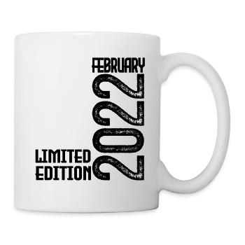 Cadeau Anniversaire Février 2022. February 2022. - Mug blanc - blanc - Droite