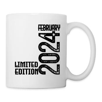 February 2024 Birthday Gift. February 2024. - Mug - white - Right