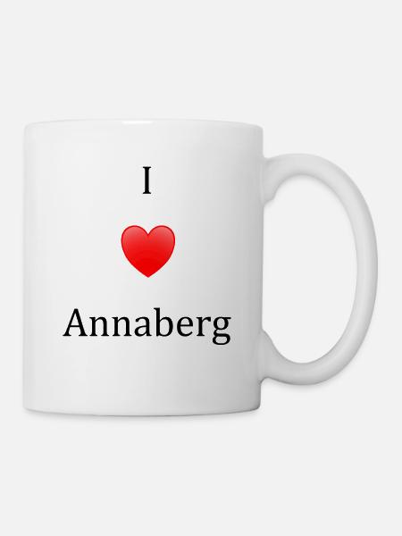 Ich liebe Annaberg - Tasse - Weiß
