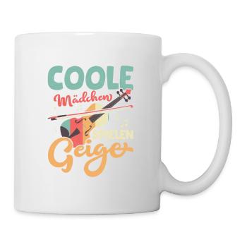 filles cool jouant du violon violon classique - Mug blanc - blanc - Droite