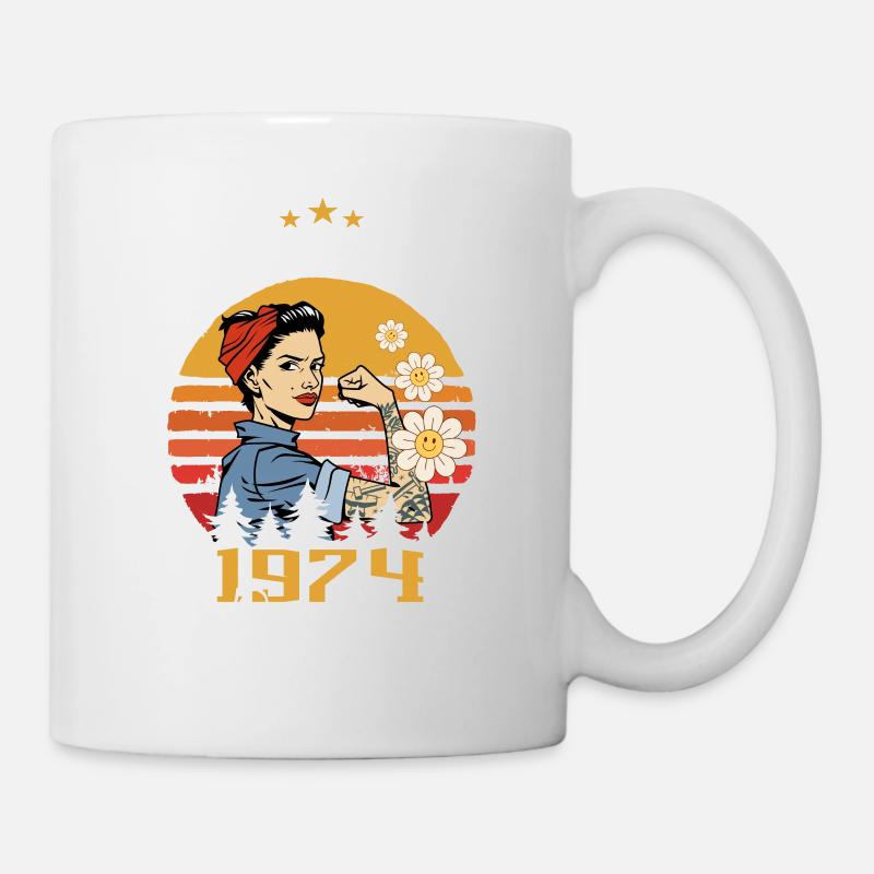Décembre 1974 Cadeau d’anniversaire Décembre 1974 - Mug blanc - blanc