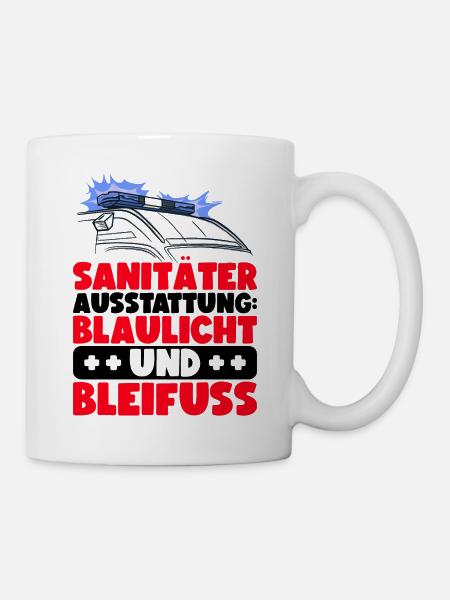 Sanitäter Krankenwagen Rettungssanitäter Notarzt - Tasse - Weiß