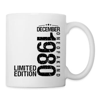 Anniversaire Décembre 1980 Décembre né en December - Mug blanc - blanc - Droite