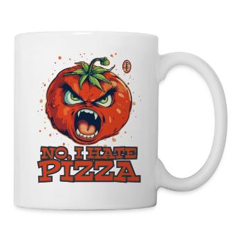 Tomate Italiano : Je déteste la pizza - Mug blanc - blanc - Droite