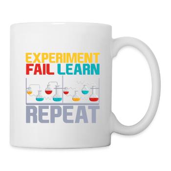 Expérimenter, Échouer, Apprendre, Répéter, 4 - Mug blanc - blanc - Droite