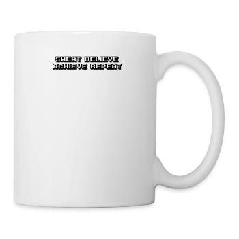 Fitness - Sweat, believe, achieve, repeat - Tasse - Weiß - Rechts