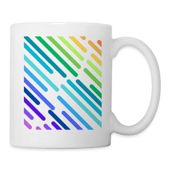 RAINBOW STRIPES - Mug - white - Right
