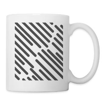 Gray stripes - Mug - white - Right