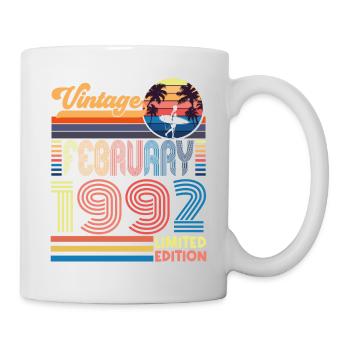 Anniversary February 1992. Gift February 1992. - Mug - white - Right