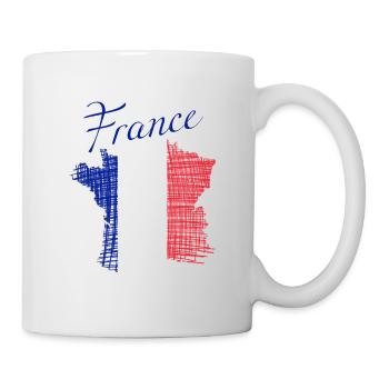 Frankreich France - Tasse - Weiß - Rechts