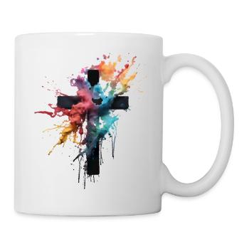 Kreuz Design Christen & Orthodox Christentum - Tasse - Weiß - Rechts