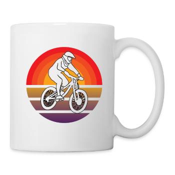 Fahrradfahrer Radfahren Fahrrad Radfahrer Radeln - Tasse - Weiß - Rechts