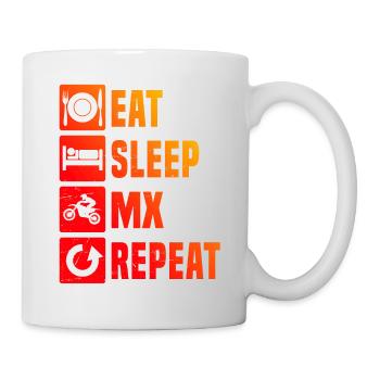Dirt Bike Dirt Biker Supermoto Motocross Men - Mug - white - Right