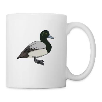 Zeichnung einer Bergente - Tasse - Weiß - Rechts
