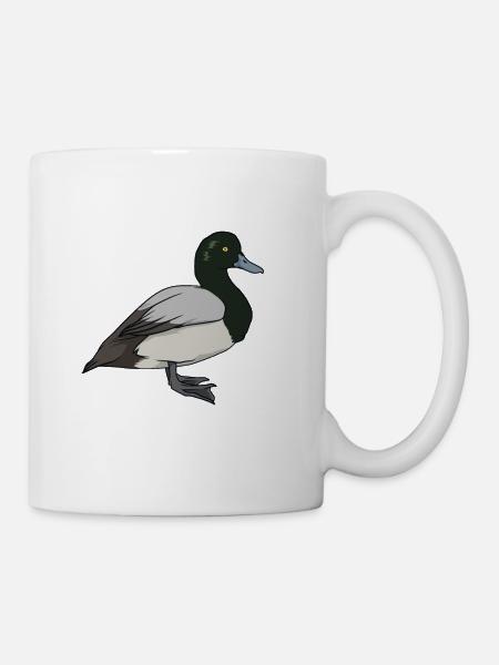 Dessin d’un canard de montagne - Mug blanc - blanc