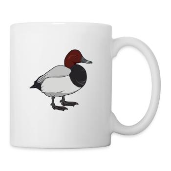 Zeichnung einer Tafelente - Tasse - Weiß - Rechts