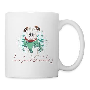 J’aime vraiment mon bouledogue anglais plus que les humains - Mug blanc - blanc - Droite