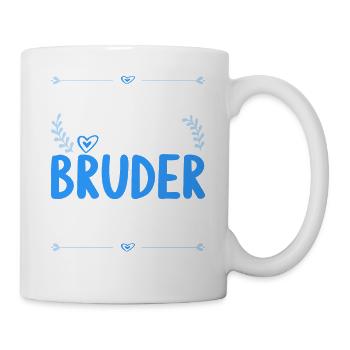 Finger weg ich habe einen verrückten Bruder - Tasse - Weiß - Rechts