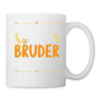Finger weg ich habe einen verrückten Bruder - Tasse - Weiß - Rechts
