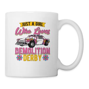 Demo Derby Juste Une Fille Qui Aime Demoltion Derby - Mug blanc - blanc - Droite
