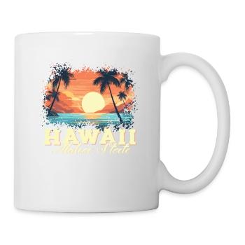 70's 80's Hawaiian Island Palm Beach - Great - Mug - white - Right