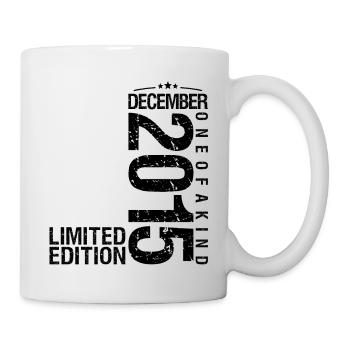 Anniversaire Décembre 2015 Décembre né en December - Mug blanc - blanc - Droite