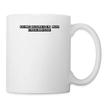 Fitness - Keine Ausreden, nur Ergebnisse - Tasse - Weiß - Rechts