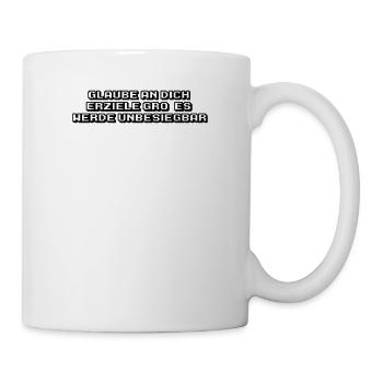 Fitness - Glaube an dich, erziele Großes, werde - Tasse - Weiß - Rechts