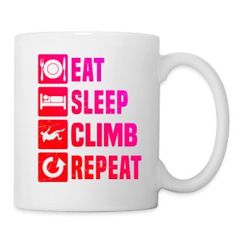 Klettern Climber Boulder Bouldern Climbing - Tasse - Weiß - Rechts