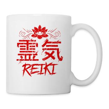 Energy Chakra Holistic Healing Hands Reiki - Mug - white - Right