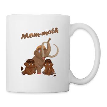 Mammut Elefant Mutter Eiszeit Doppelpack Zwillinge - Tasse - Weiß - Rechts