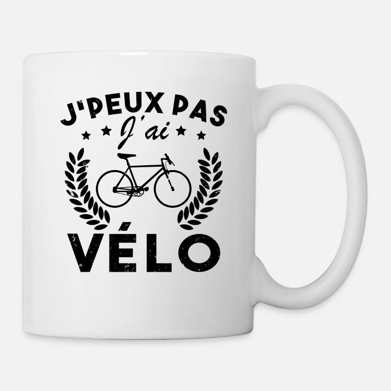 Je Peux Pas J ai velo - Mug blanc - blanc