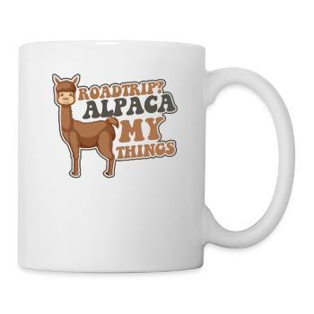 Road Trip Alpaga Mes Choses Pako Huacaya Lama Alpaga - Mug blanc - blanc - Droite